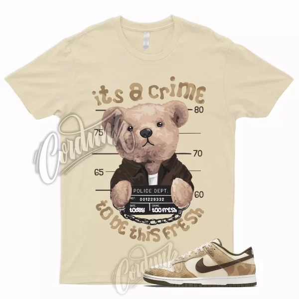 CRIME Shirt for Dunk Low Animal Pack Giraffe Cheetah Beach Baroque Brown Sail 1 Jezsport.com