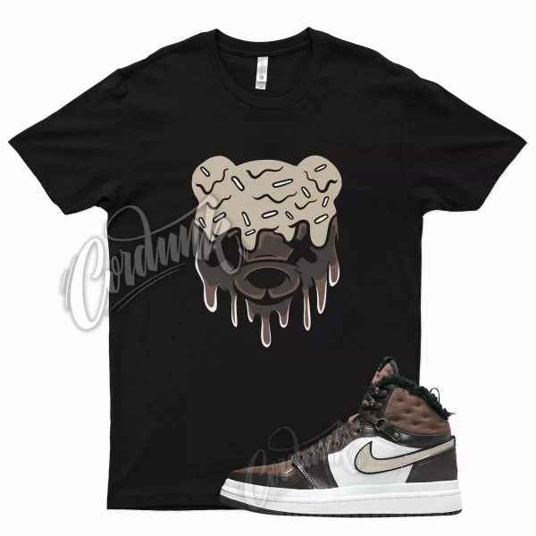 Black DRIPPY T Shirt for J1 1 Acclimate Chocolate Brown Basalt Oatmeal Jezsport.com