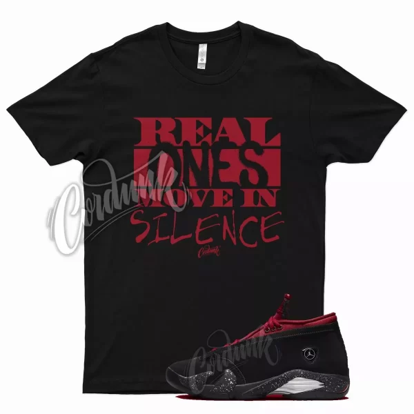 Black REAL T Shirt for J1 14 Low Iconic Red Lipstick Gym Red Jezsport.com