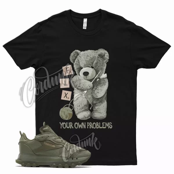 Black FIX T Shirt for Cardi B Classic Leather Hunter Army Green Golden Jezsport.com