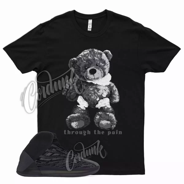 Black SMILE T Shirt for YZ Quantum Onyx QNTM Vanta Utility Alvah 350 700 Jezsport.com