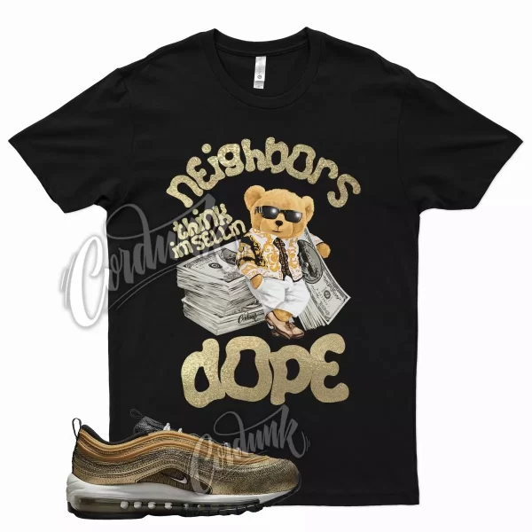 Black SELLIN T Shirt for N Air Max 97 Cracked Gold Metallic DMP 6 Jezsport.com