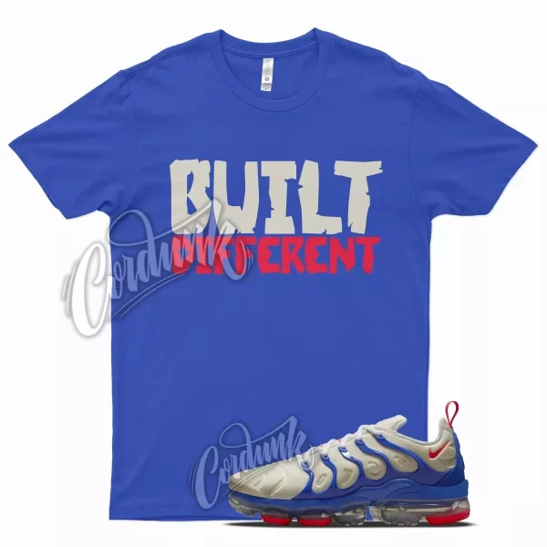 Royal BUILT T Shirt for N Air VaporMax Plus Coconut Hyper Royal Blue Crimson Jezsport.com