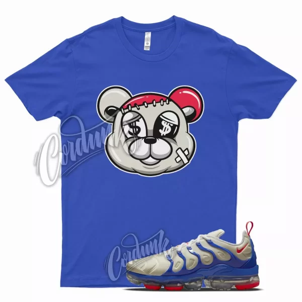 Royal STITCH T Shirt for Air VaporMax Plus Coconut Hyper Royal Blue Crimson Jezsport.com