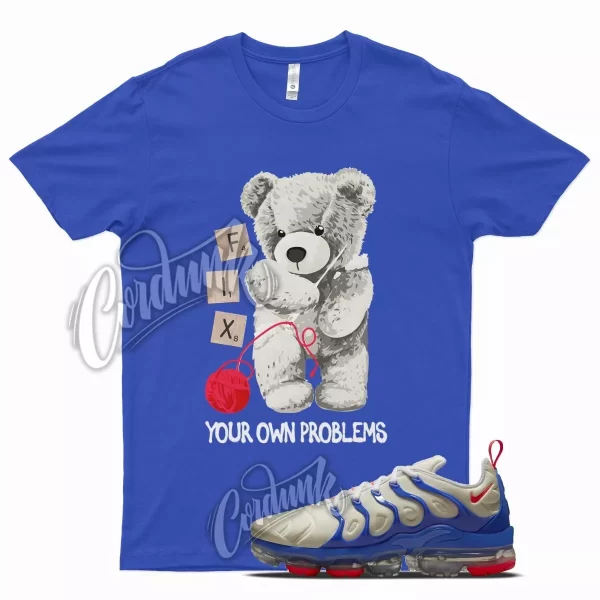 Royal FIX T Shirt for N Air VaporMax Plus Coconut Hyper Royal Blue Crimson Jezsport.com