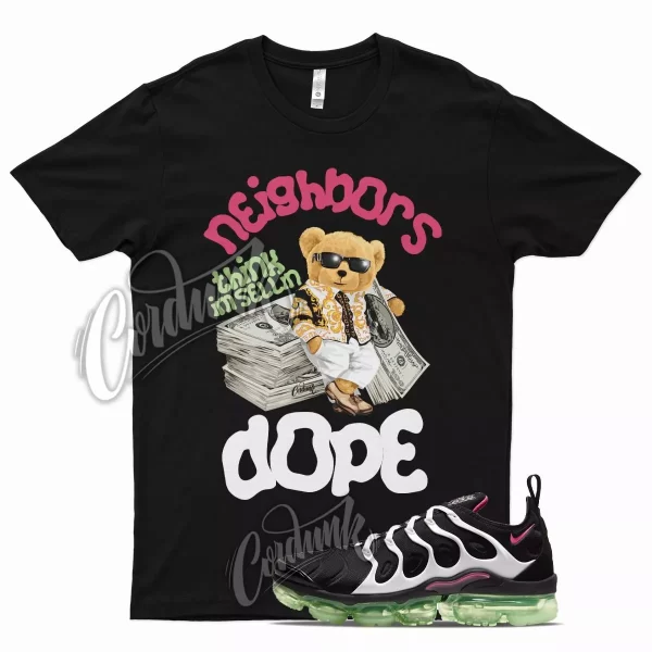 Black SELLIN T Shirt for N Air VaporMax Plus White Lime Glow Hyper Pink Jezsport.com