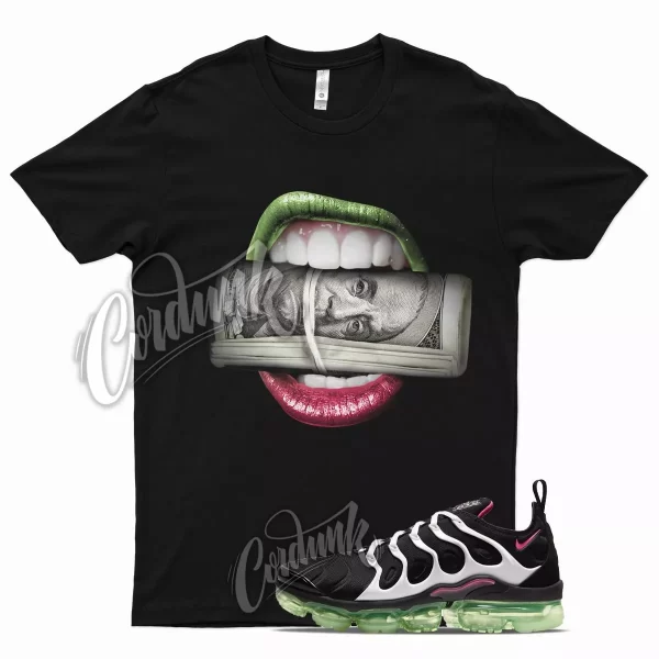 Black ROLL T Shirt for N Air VaporMax Plus White Lime Glow Hyper Pink Jezsport.com