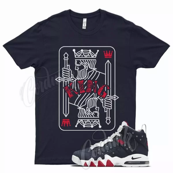 Navy KING Shirt for N Air Max2 CB 94 Max 2 FIBA Flight 12 Gym Red Obsidian Jezsport.com