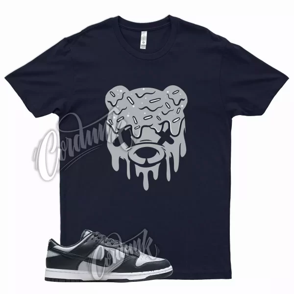 Navy DRIPPY T Shirt for N Dunk Low Georgetown George Town Trainer 3 Uptempo Jezsport.com