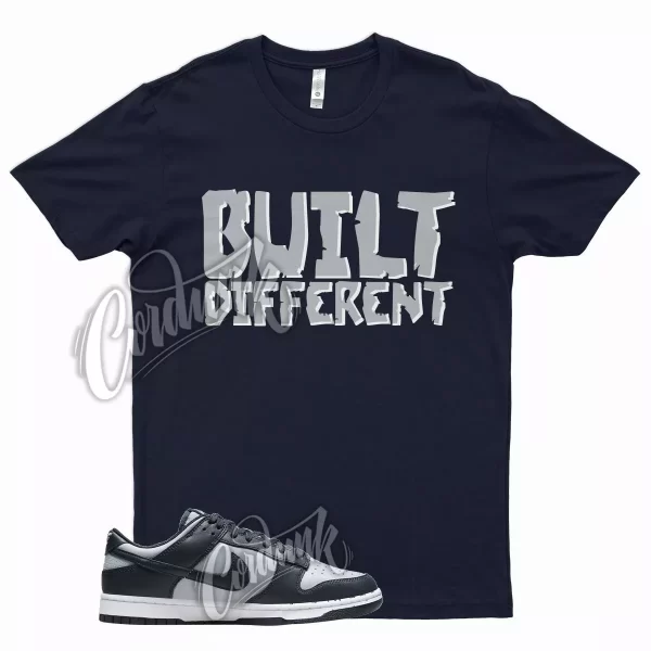 Navy BUILT T Shirt for N Dunk Low Georgetown Championship Grey 3 Uptempo Jezsport.com