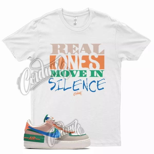 REAL ONES T Shirt for Wmns N Air Force 1 Shadow Sail Signal Blue Green Noise Jezsport.com