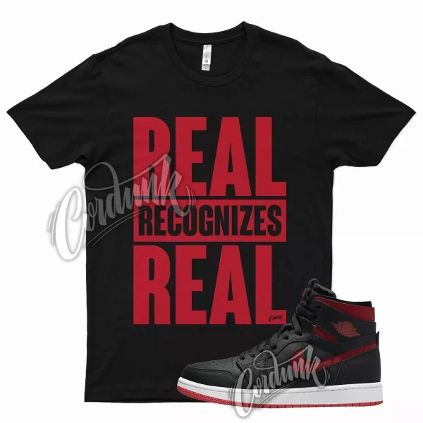 Black RRR Shirt for J1 1 Zoom Comfort WMNS Bred University Red Varsity Jezsport.com