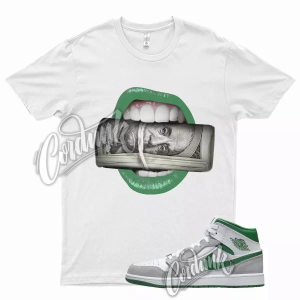 White ROLL Shirt for J1 1 Mid Grey Green Dunk Air Max Vapormax Jezsport.com