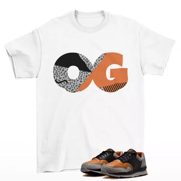 Sneaker OG Shirt White to Match Air Safari OG Black Monarch HM3818-001 Jezsport.com