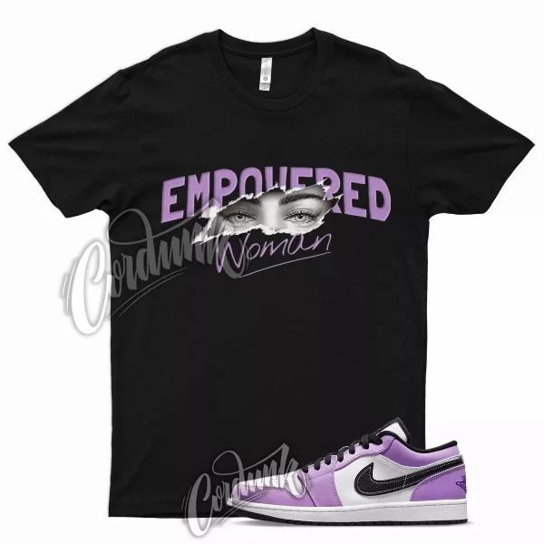 Black EMP T Shirt for Air J1 1 Low Violet Shock Tropical Twist Aqua Purple Jezsport.com