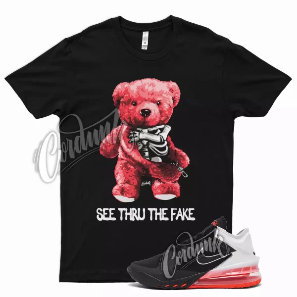 Black THRU T Shirt for Lebron 18 Low White Bright Crimson Infrared Jezsport.com