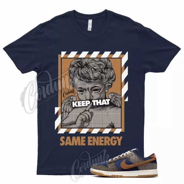 ENERGY Shirt for Dunk Low Tweed Corduroy Midnight Navy Ale Baroque Brown Tartan Jezsport.com