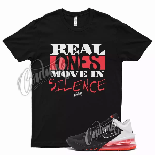 Black R1 T Shirt for Lebron 18 Low White Bright Crimson Infrared Jezsport.com