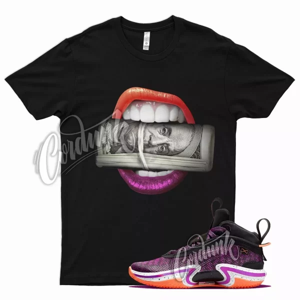 Black ROLL T Shirt for Air J1 36 Hyper Violet Bright Mango White Zoom Jezsport.com