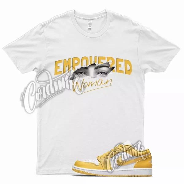 White EMP T Shirt for J1 1 Pollen Yellow University Gold SB Overbreak Jezsport.com