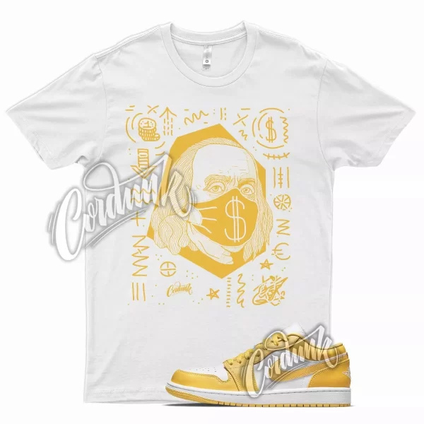 White BF T Shirt for J1 1 Pollen Yellow University Gold SB Overbreak Jezsport.com