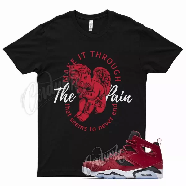 Black TP Shirt for J1 Flight Club 91 Gym Red White Flint Dunk 1 Max 12 Jezsport.com