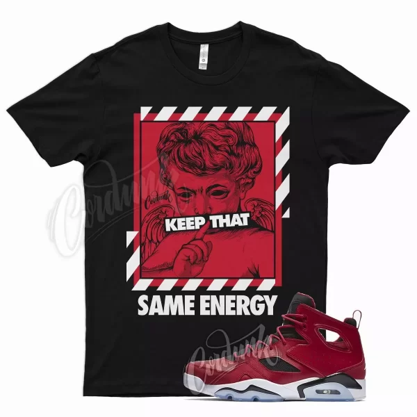 Black ENERGY Shirt for J1 Flight Club 91 Gym Red White Flint Dunk 1 Max 12 Jezsport.com