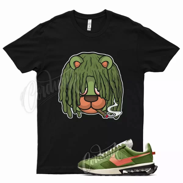 Black DREAD T Shirt for Air Max Pre-Day Chlorophyll Green Orange Jezsport.com