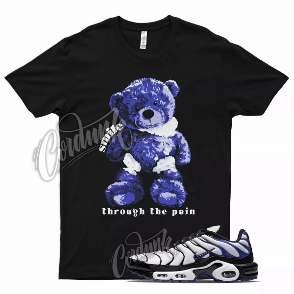 Black SMILE T Shirt for N Air Max Plus Persian Violet White Purple Grape Jezsport.com