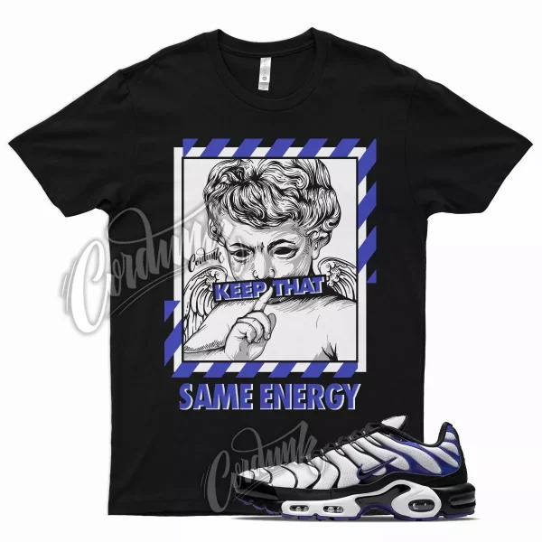 Black ENERGY T Shirt for N Air Max Plus Persian Violet White Purple Grape Jezsport.com