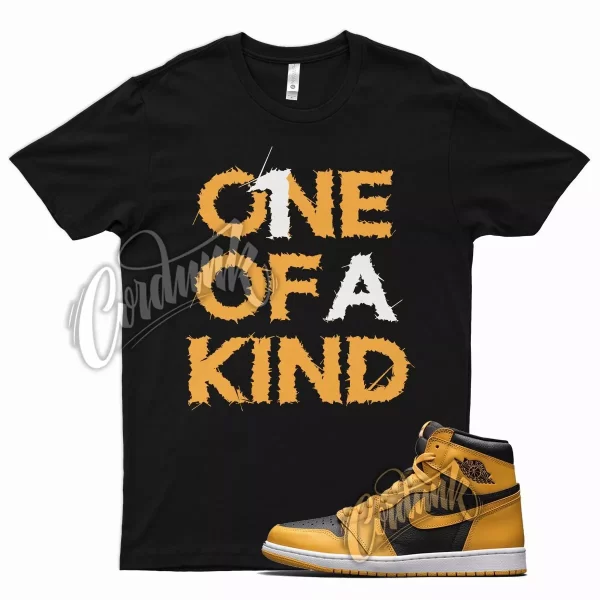 Black 1OAK T Shirt for Air J1 1 Retro High OG Pollen University Gold Jezsport.com