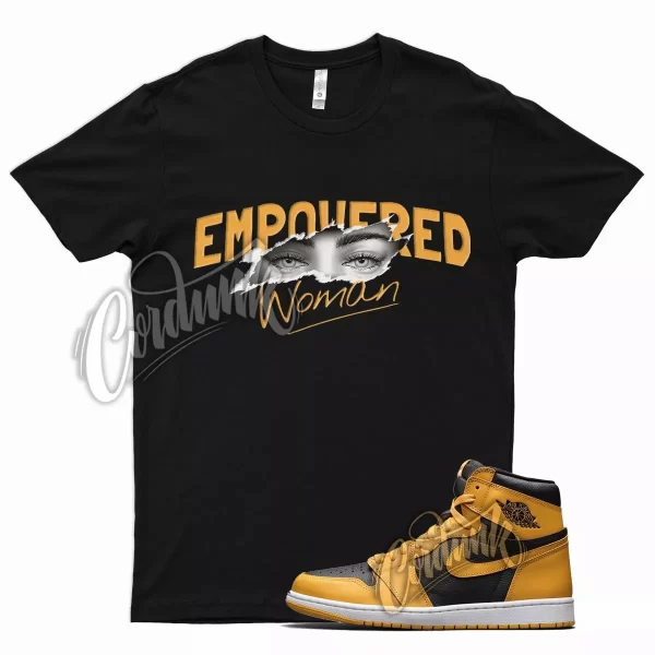 Black EMP T Shirt for Air J1 1 Retro High OG Pollen University Gold Jezsport.com