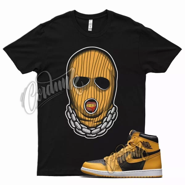 Black SKI T Shirt for Air J1 1 Retro High OG Pollen University Gold Jezsport.com