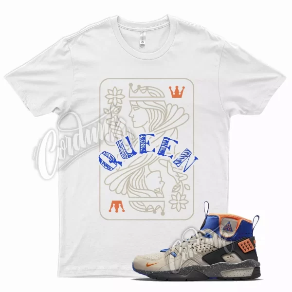 White QUEEN T Shirt for N ACG Air Mowabb Rattan Birch Hyper Royal Mandarin Jezsport.com