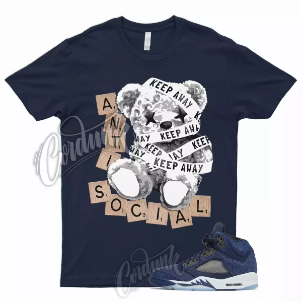 ANTI T Shirt for 5 Midnight Navy Black Football Grey Georgetown 1 3 11 Dunk Jezsport.com