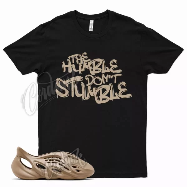 Black HUMBLE T Shirt for YZ Foam Runner Ochre YZY Brown Tan Clay Jezsport.com