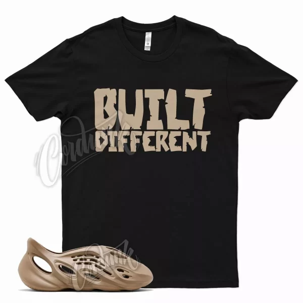 Black BUILT T Shirt for YZ Foam Runner Ochre YZY Brown Tan Clay Jezsport.com