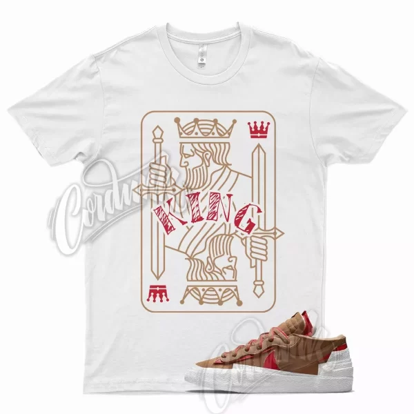 White KING T Shirt for N Blazer Low Light British Tan University Red Jezsport.com