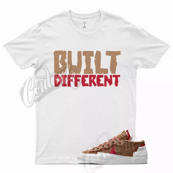 White BUILT T Shirt for N Blazer Low Light British Tan University Red Jezsport.com