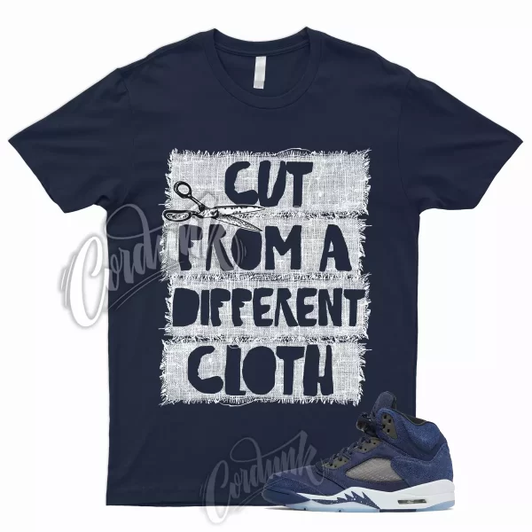 CUT T Shirt for 5 Midnight Navy Black Football Grey Georgetown 1 3 11 Dunk Jezsport.com