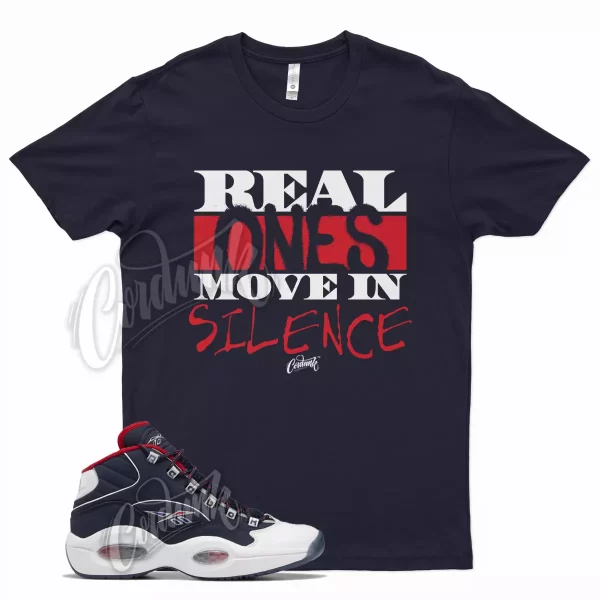 Navy R1 T Shirt for Question Mid Ftwr White Vector Red Blue Jezsport.com