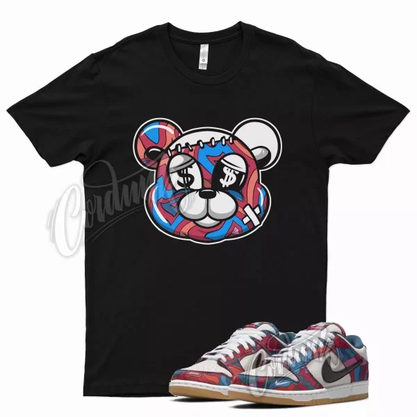 Black STITCH T Shirt for N SB Parra Dunk Low Abstract Art Multi Jezsport.com