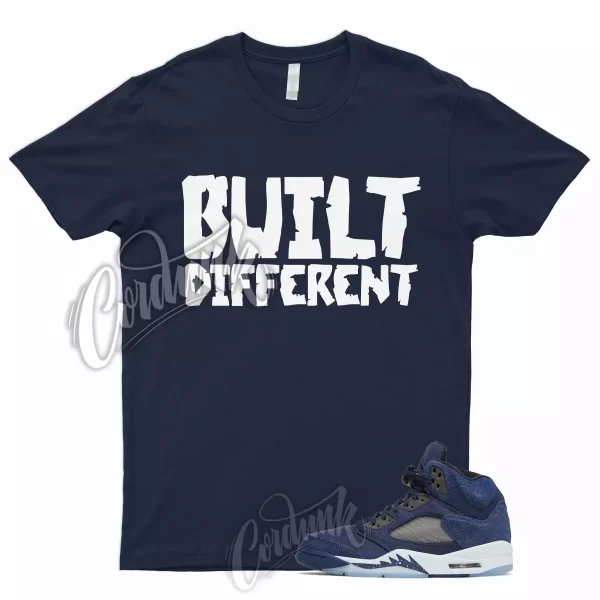 BUILT T Shirt for 5 Midnight Navy Black Football Grey Georgetown 1 3 11 Dunk Jezsport.com