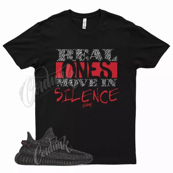 Black REAL T Shirt for YZ Boost 350 V2 Static Black RF Triple Vanta 700 Jezsport.com