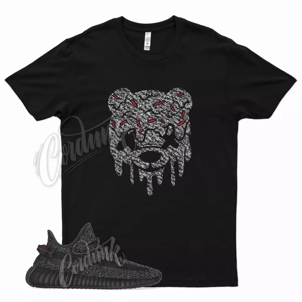 Black DRIPPY T Shirt for YZ Boost 350 V2 Static Black RF Triple Vanta 700 Jezsport.com