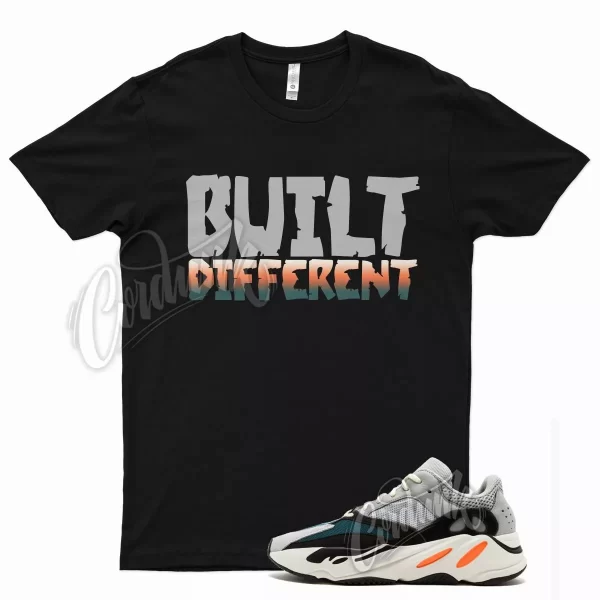 Black BUILT T Shirt for YZ 700 Wave Runner Solid Grey Ice Mono Amber Enflame Jezsport.com