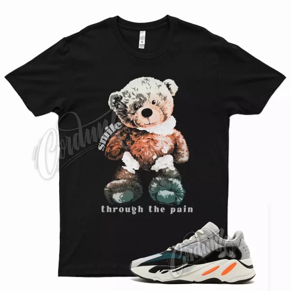 Black SMILE T Shirt for YZ 700 Wave Runner Solid Grey Ice Mono Amber Enflame Jezsport.com