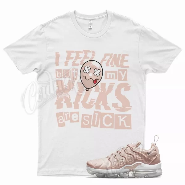 White SICK V2 T Shirt for N Air Vapormax Plus Pink Oxford Rose Gold Barely Jezsport.com