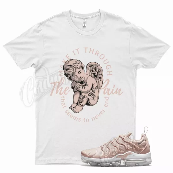 White TP T Shirt for N Air Vapormax Plus Pink Oxford Rose Gold Barely Jezsport.com