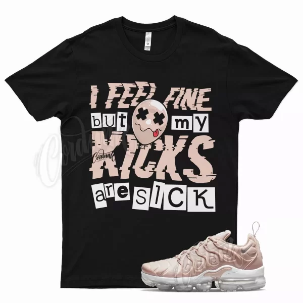 Black SICK V2 T Shirt for N Air Vapormax Plus Pink Oxford Rose Gold Barely Jezsport.com